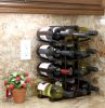 Oceanstar 12-Bottle Dark Espresso Bamboo Wine Rack WR1132