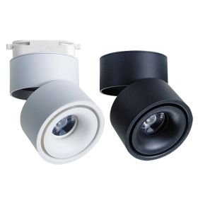 Folding Spotlight Led Surface Mounted Ceiling (Option: 7w-White Body White Light Track)