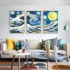 Framed Canvas Wall ArtOil Paintings Impressionism Aesthetic Prints Canvas Paintings for Living Room Bedroom Office Home; 3 Panels