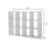 12 Cubby Mobile Tray Storage Cabinet, 3x4, Classroom Furniture