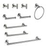 9 Piece Stainless Steel Bathroom Towel Rack Set Wall Mount